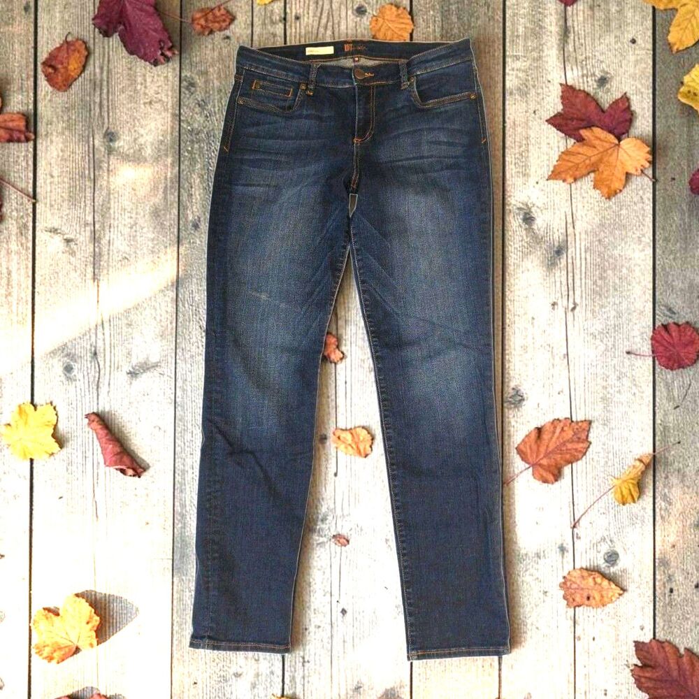 KUT from the Kloth Jeans Womens 10 Diana Blue Dark Wash Skinny Denim Stretch